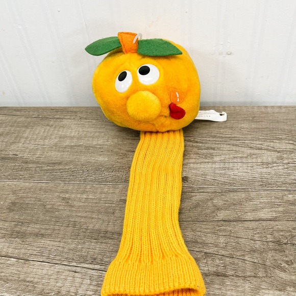Masters Sports Co Other - Vintage Masters Sports Co Orange Fruit Plush Golf Club Head Cover Novelty Derpy